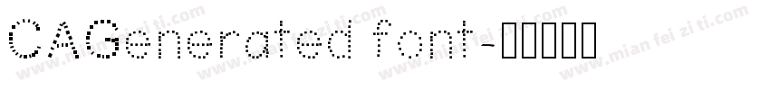CAGenerated font字体转换